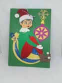 christmas, elf, card,