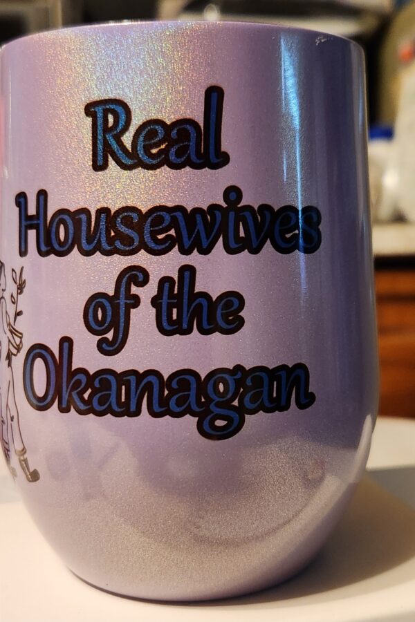 real housewives, wine tumbler, shimmer,