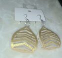 Cut Faux Leather Earrings - Image 4